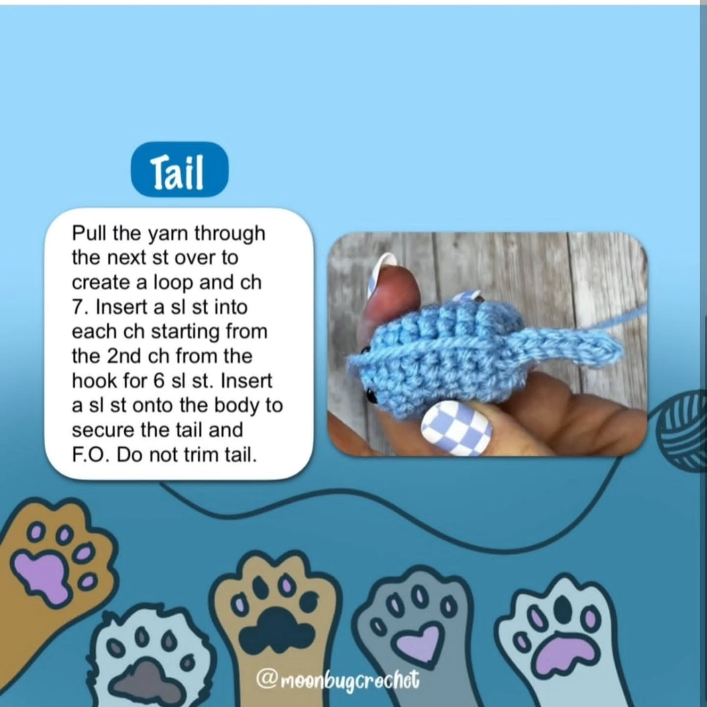 Crochet Your Own Cute Blue Cat with Free Pattern