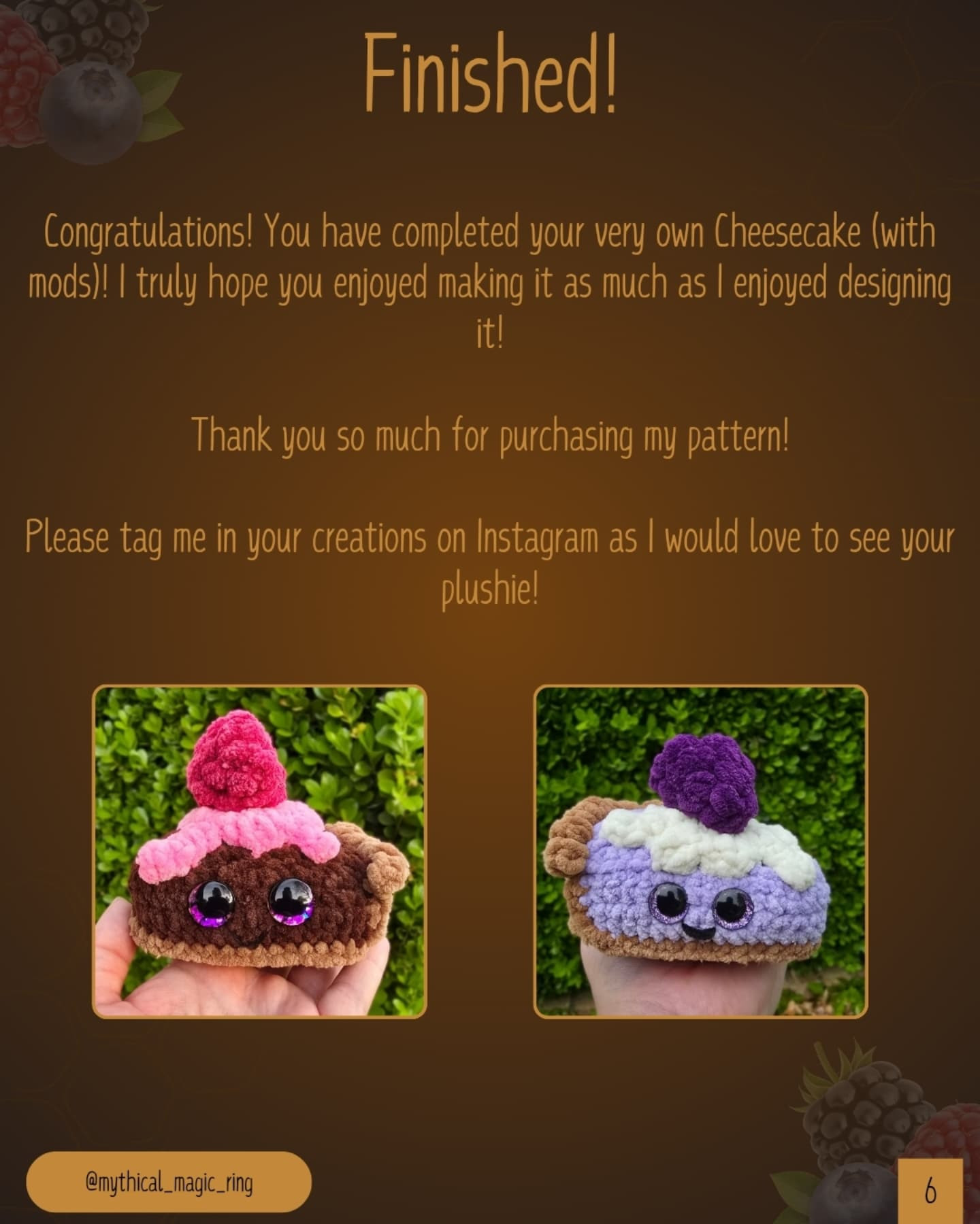 Crochet Your Own Cute Cheesecake Slice With This Free Pattern