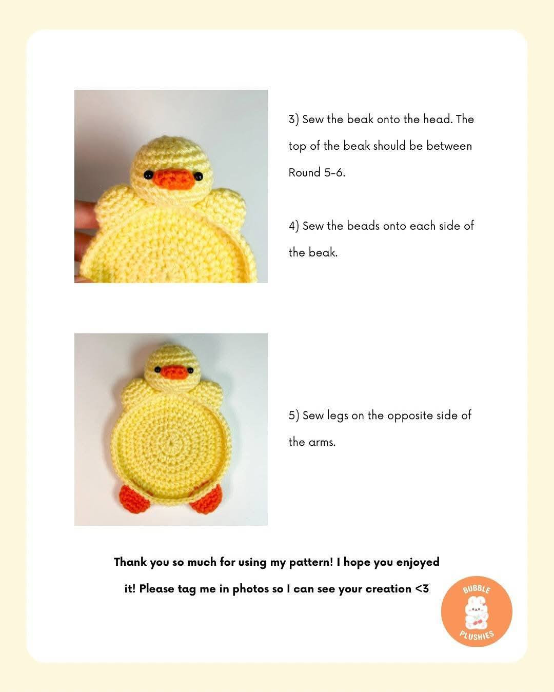 Crochet Your Own Cute Duck Coasters with Free Pattern