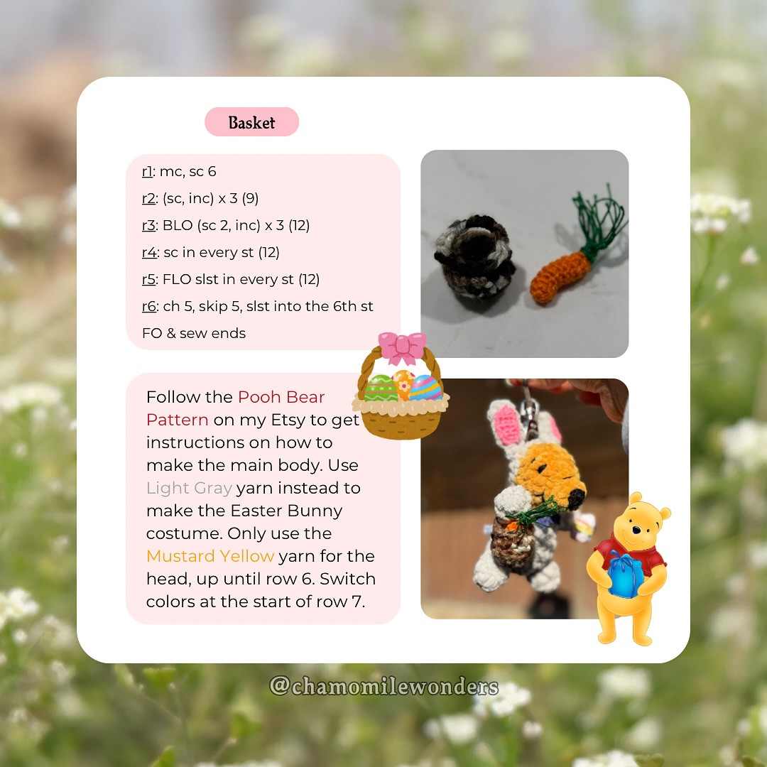 Crochet Your Own Cute Easter Bunny Keychain Pattern