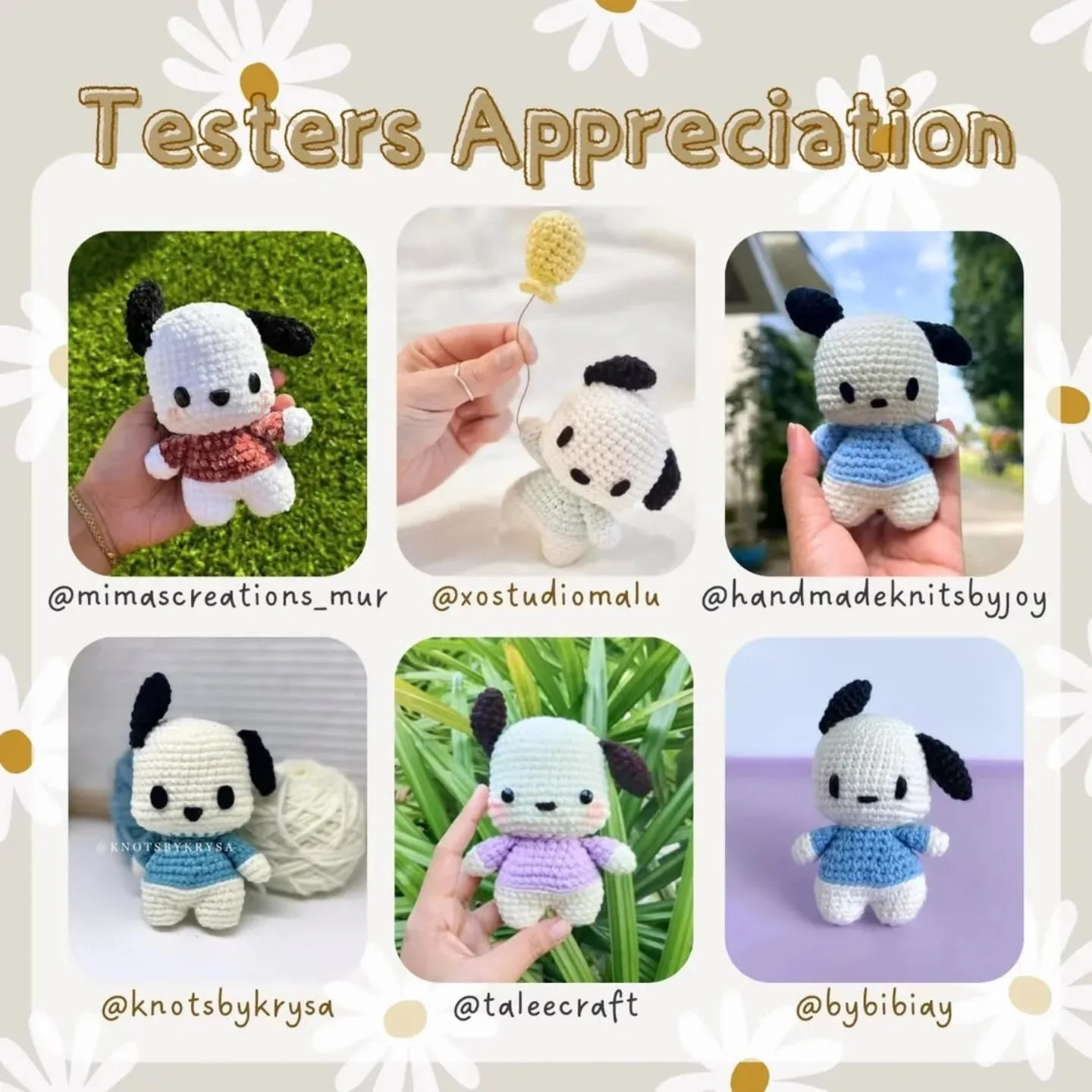 Crochet Your Own Cute Pochacco with This Free Pattern
