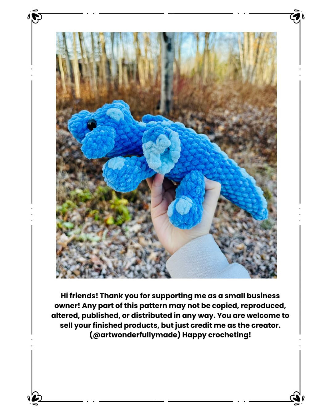 Crochet Your Own Daphne the Dragon with This Free Pattern