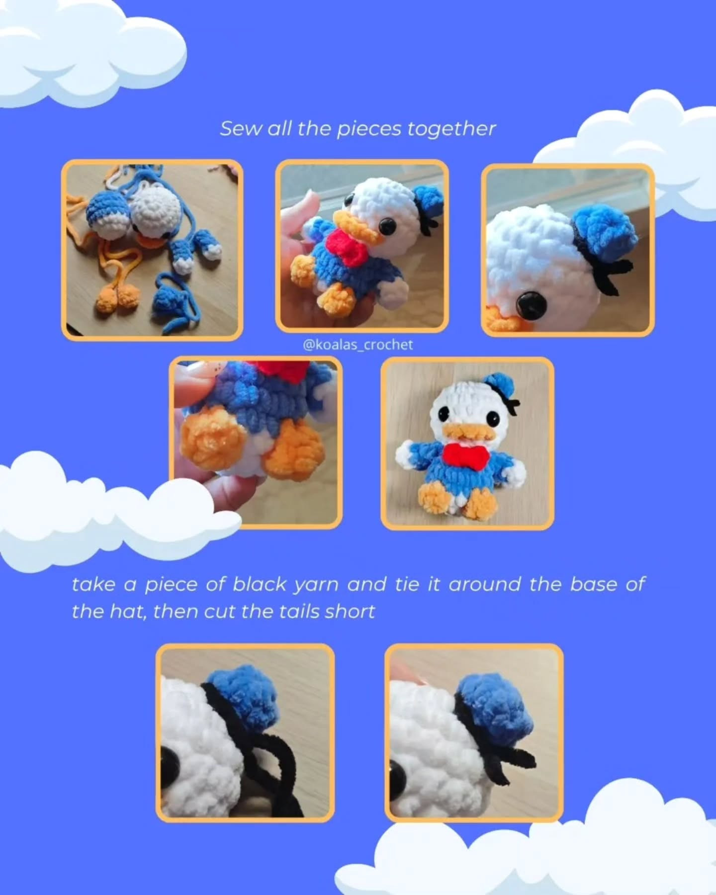 Crochet Your Own Donnie the Duck with Free Pattern