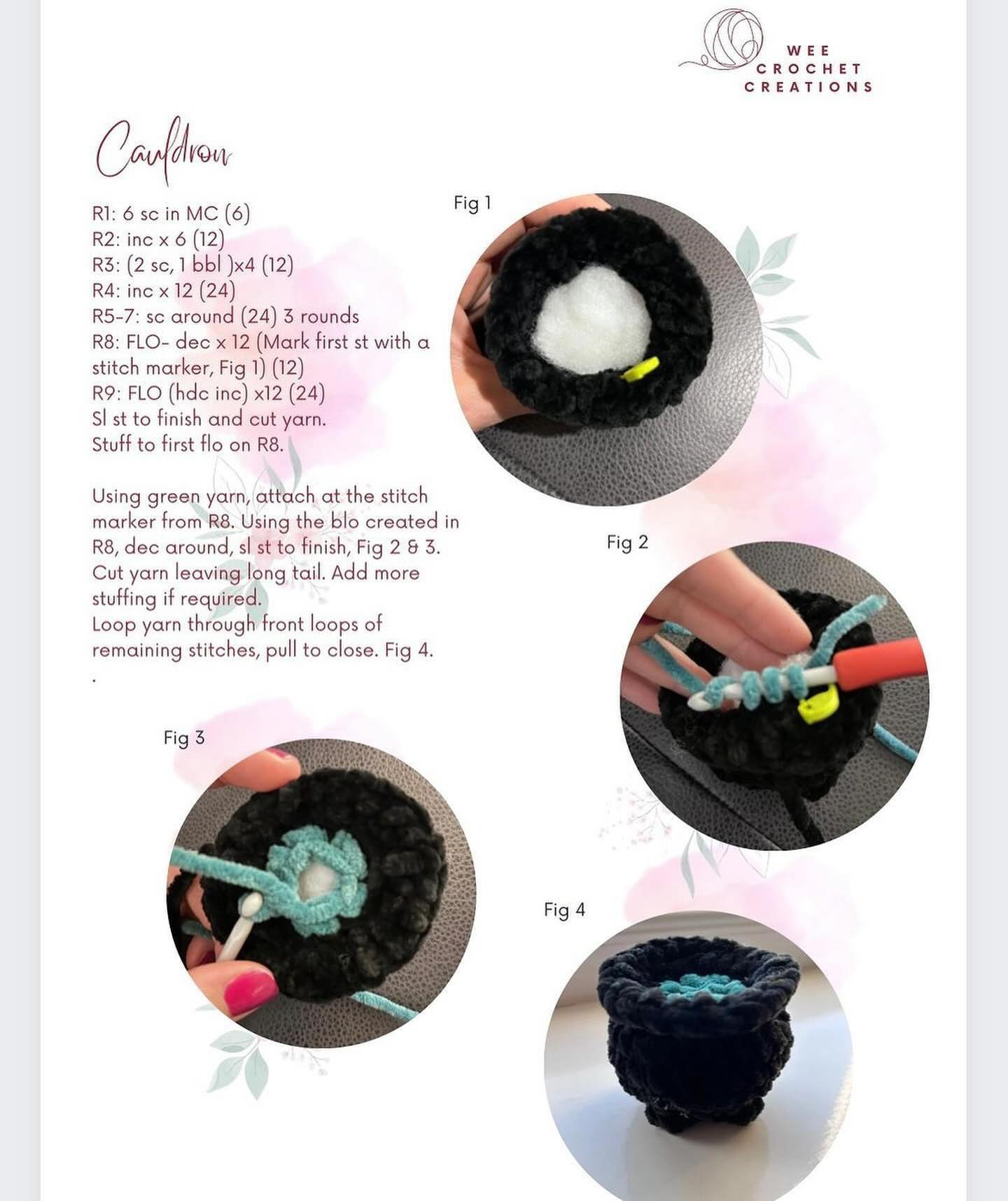 Crochet Your Own Halloween Cat and Cauldron With This Free Pattern