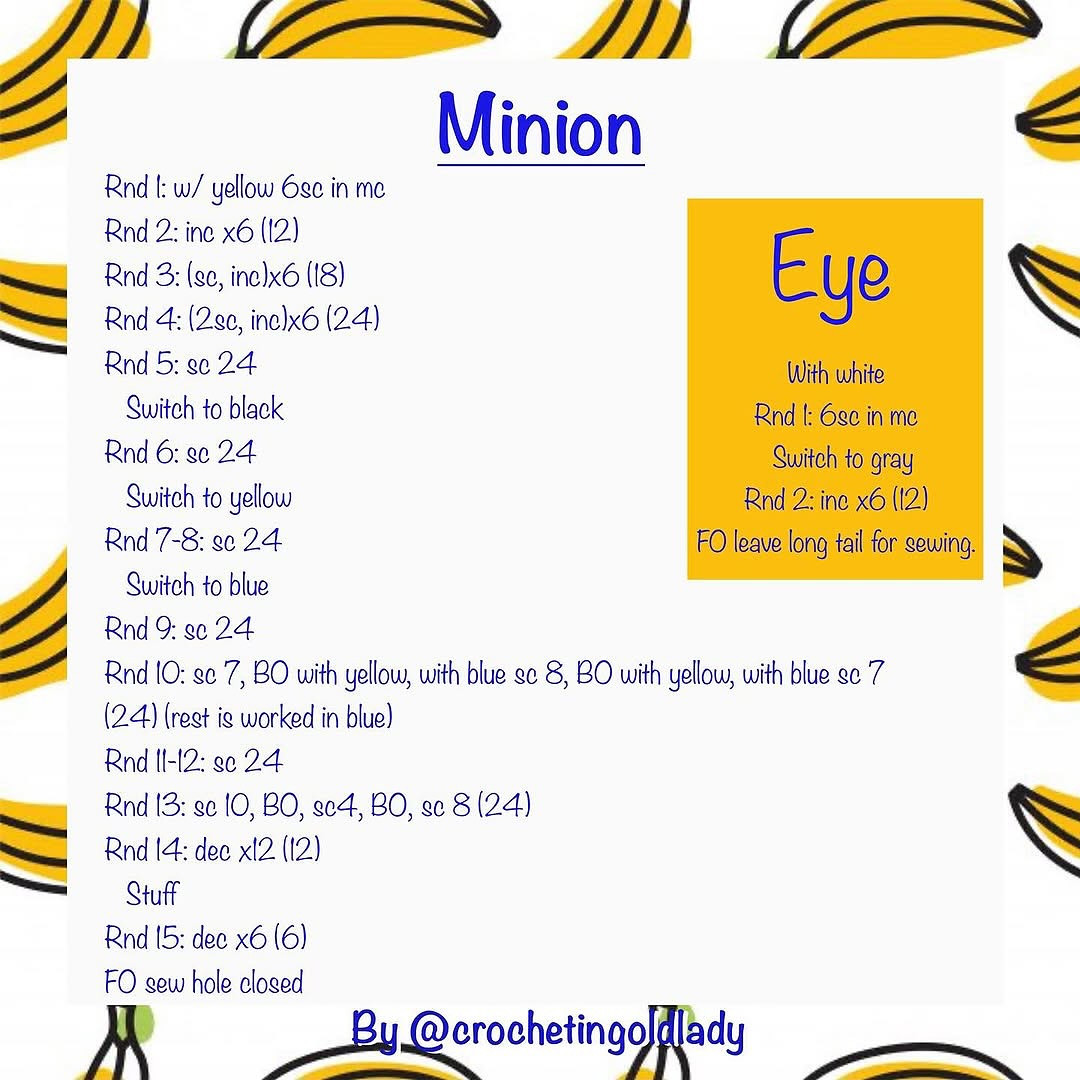 Crochet Your Own Minion with This Free Pattern Guide