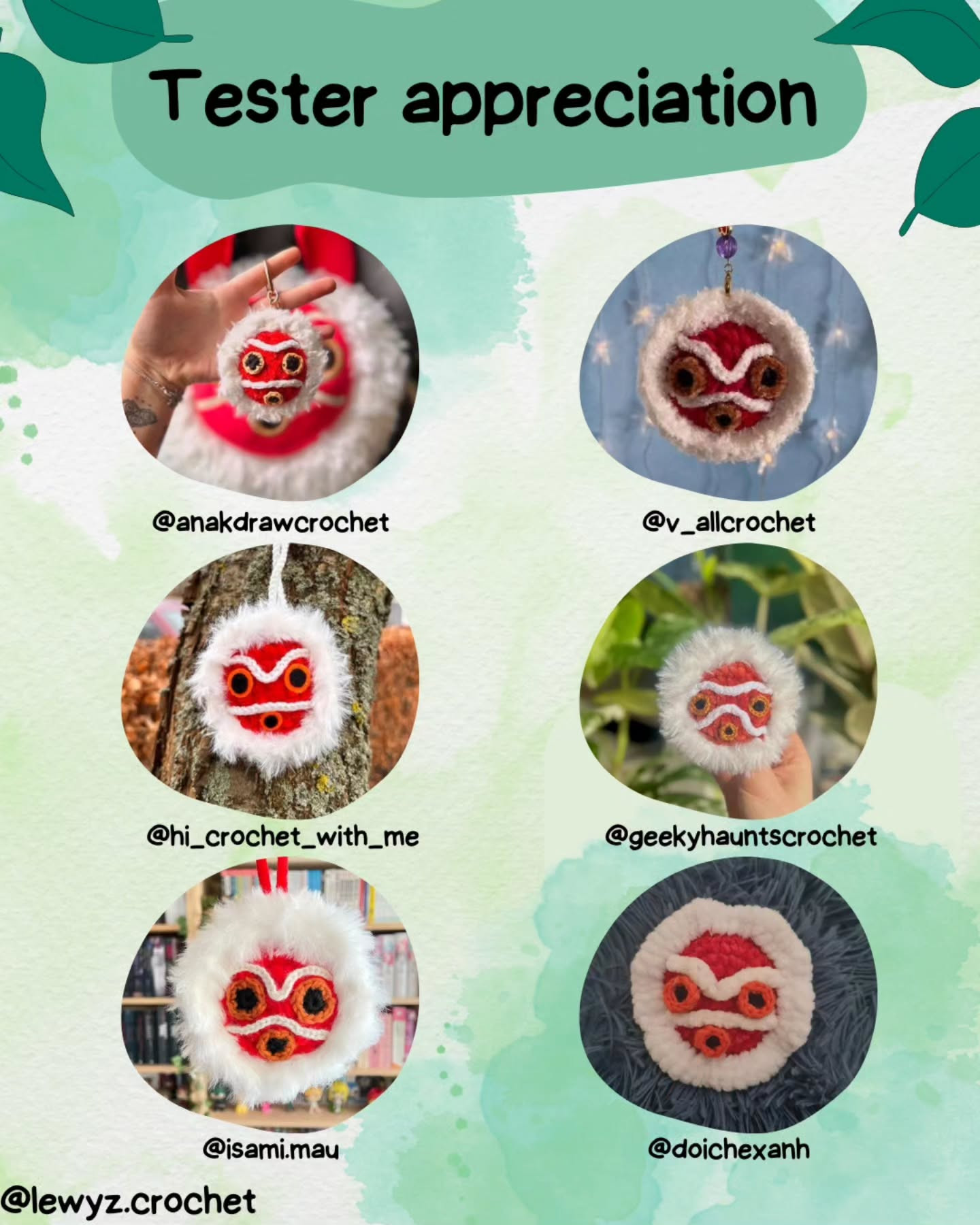 Crochet Your Own Mononoke Mask with This Free Pattern