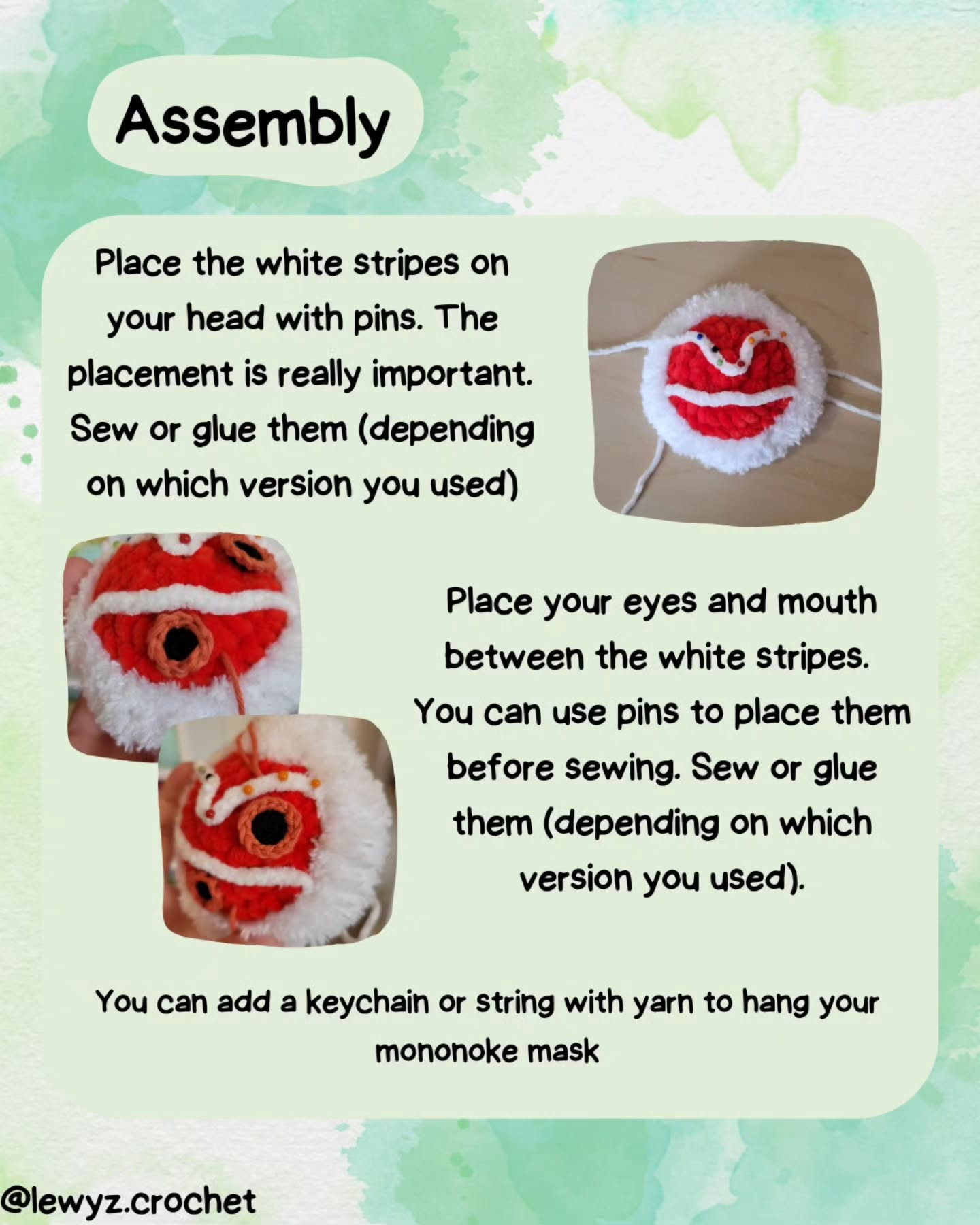 Crochet Your Own Mononoke Mask with This Free Pattern