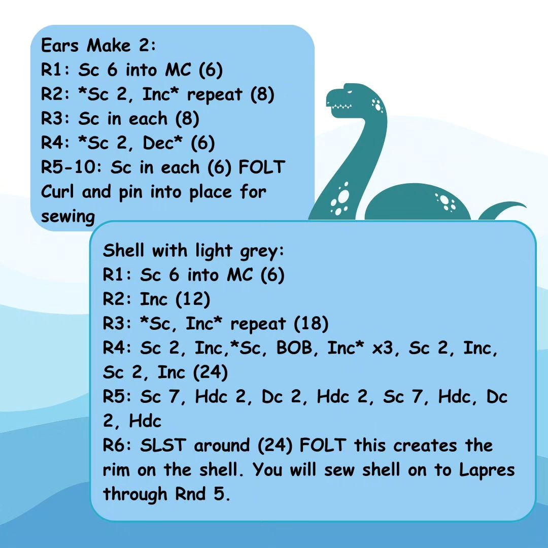 Crochet Your Own Nessie with This Fun Pattern