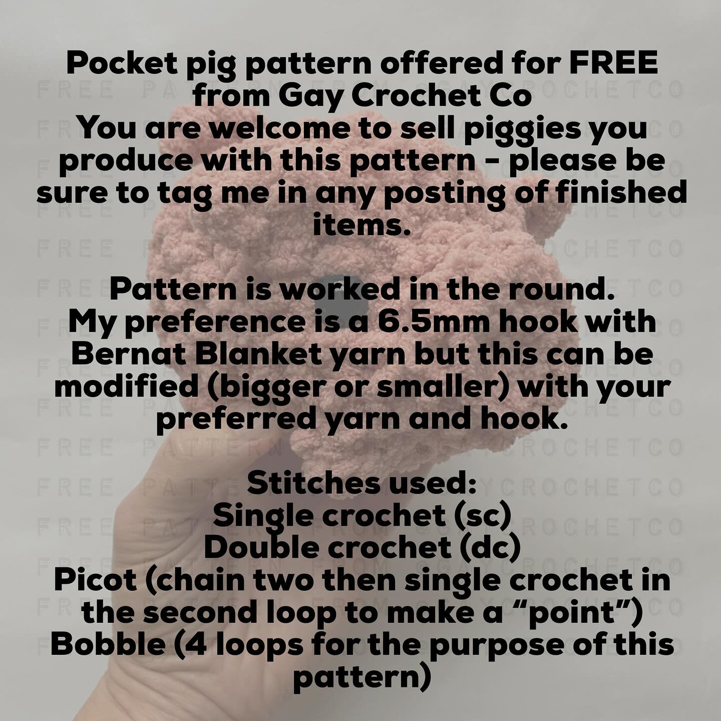 Crochet Your Own Pocket Piggy with This Free Pattern