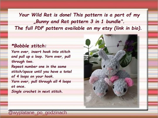Crochet Your Own Wild Rat with This Free Pattern