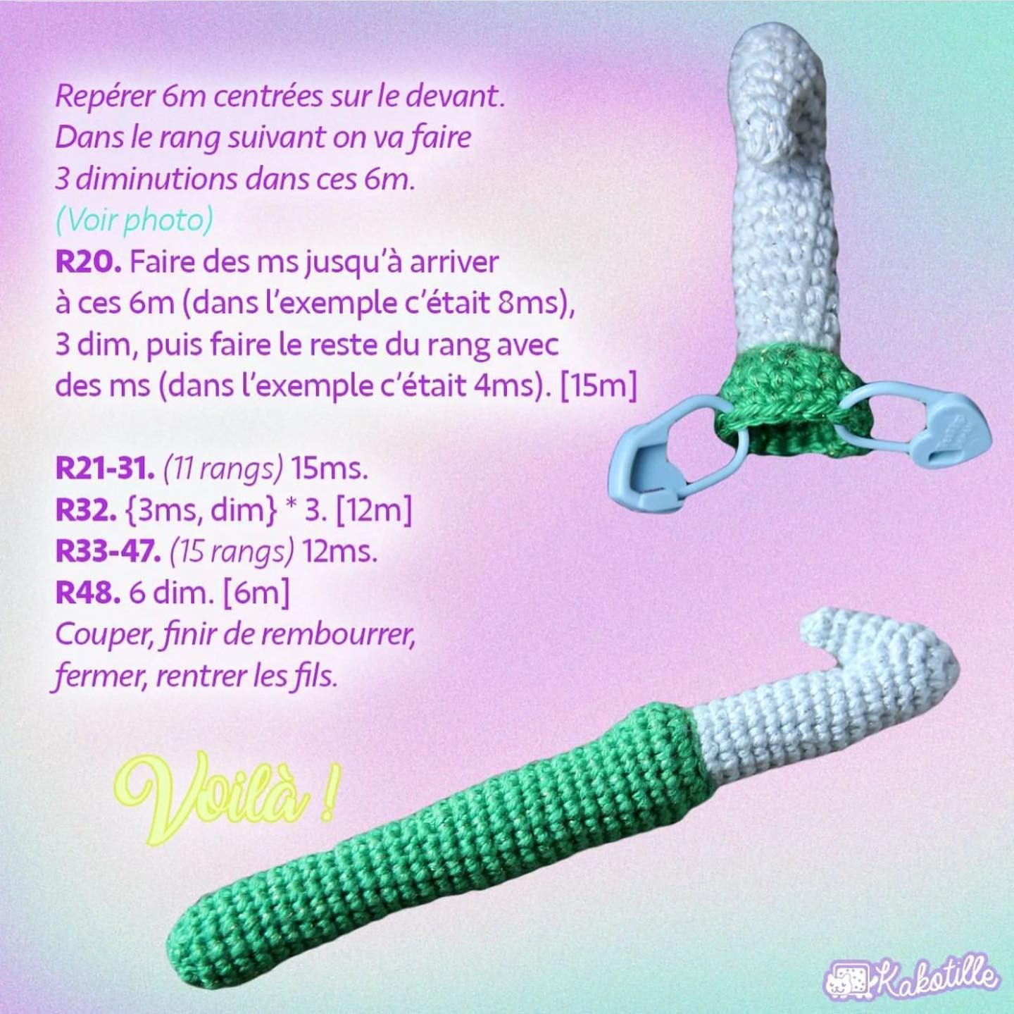 Crochy: Modèle gratuit de crochet amusant et coloré