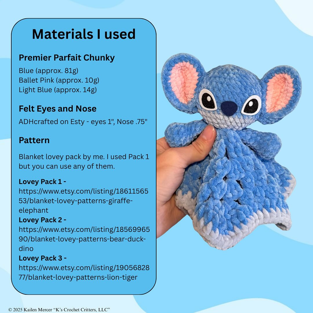 Cute Alien Crochet Pattern for Lovey Projects