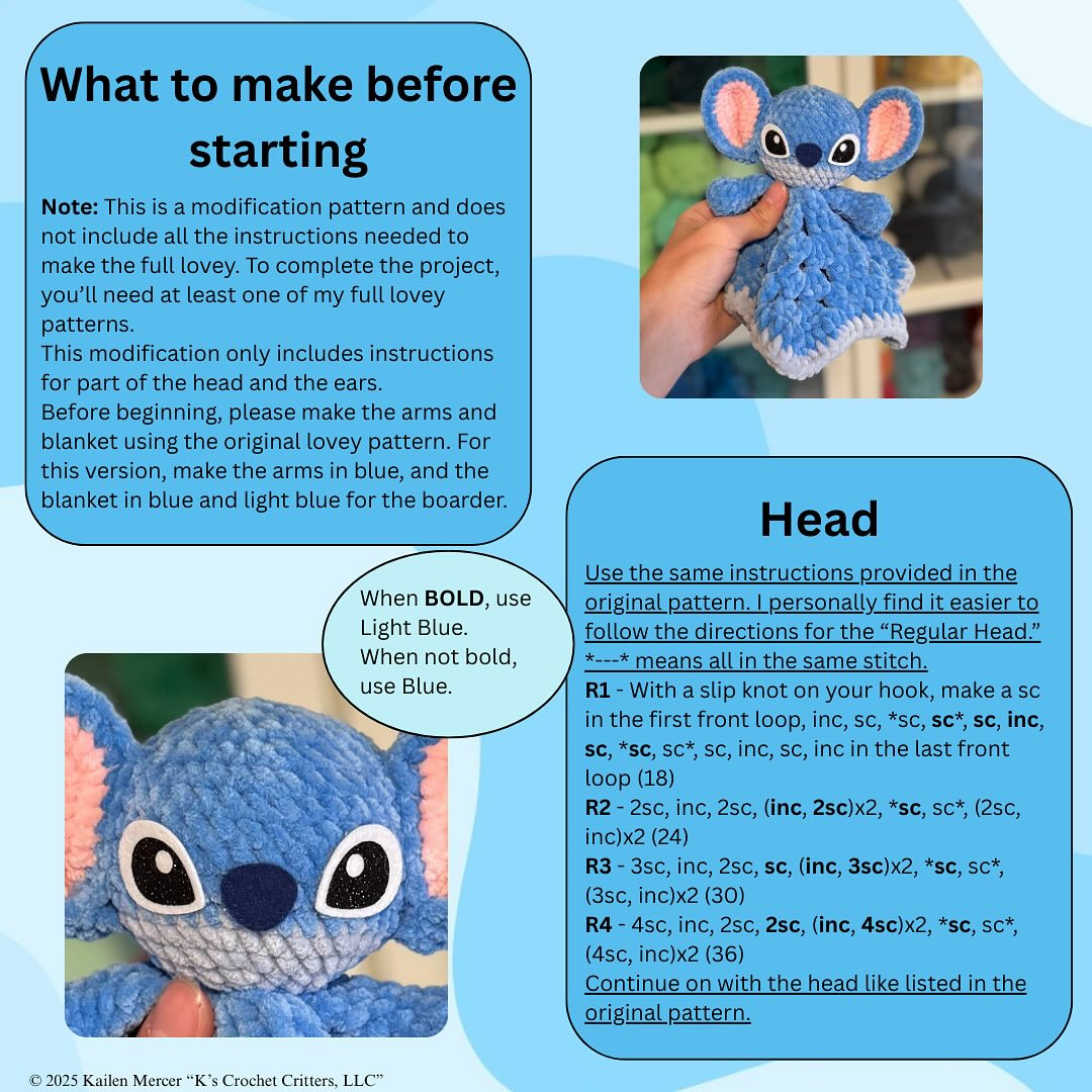 Cute Alien Crochet Pattern for Lovey Projects