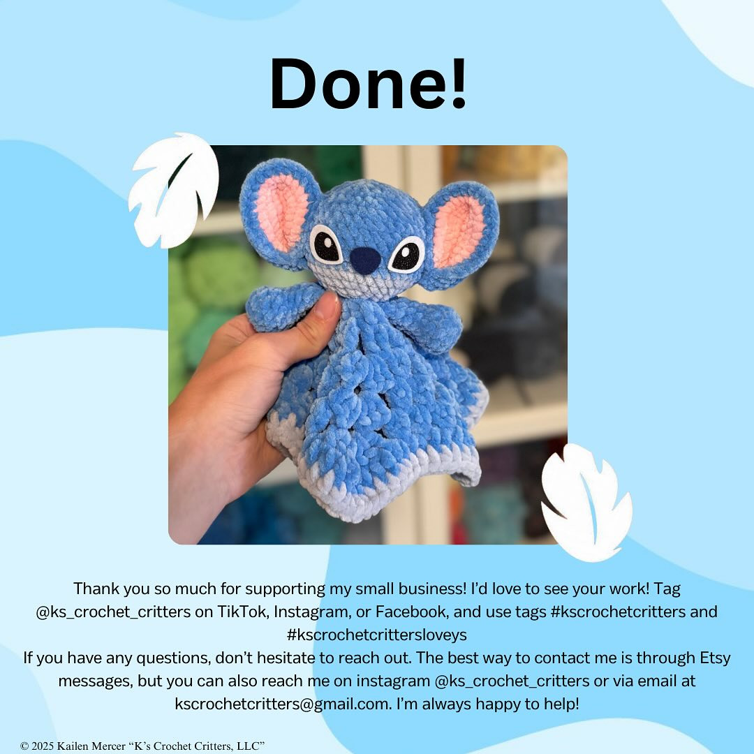 Cute Alien Crochet Pattern for Lovey Projects