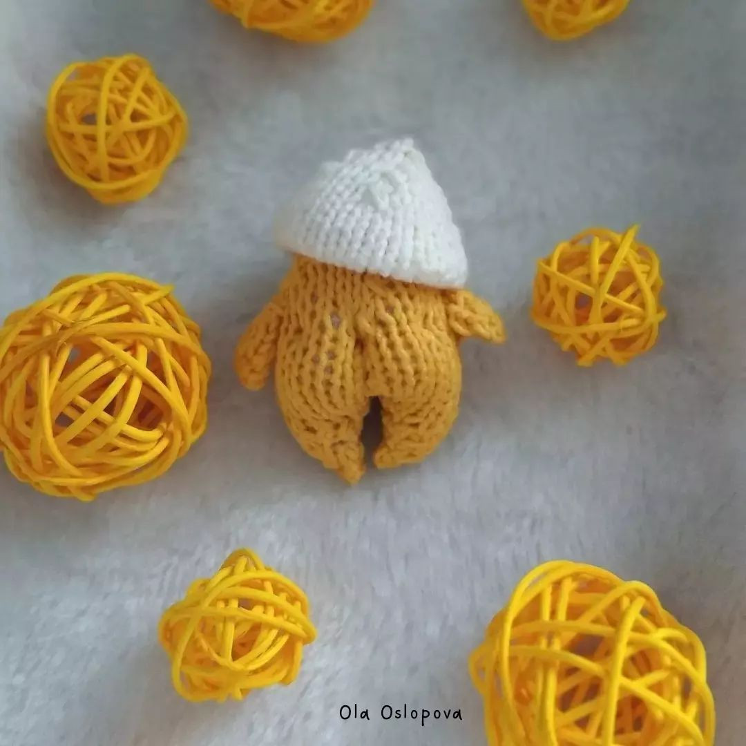 Cute Amigurumi Character with White Hat Crochet Pattern