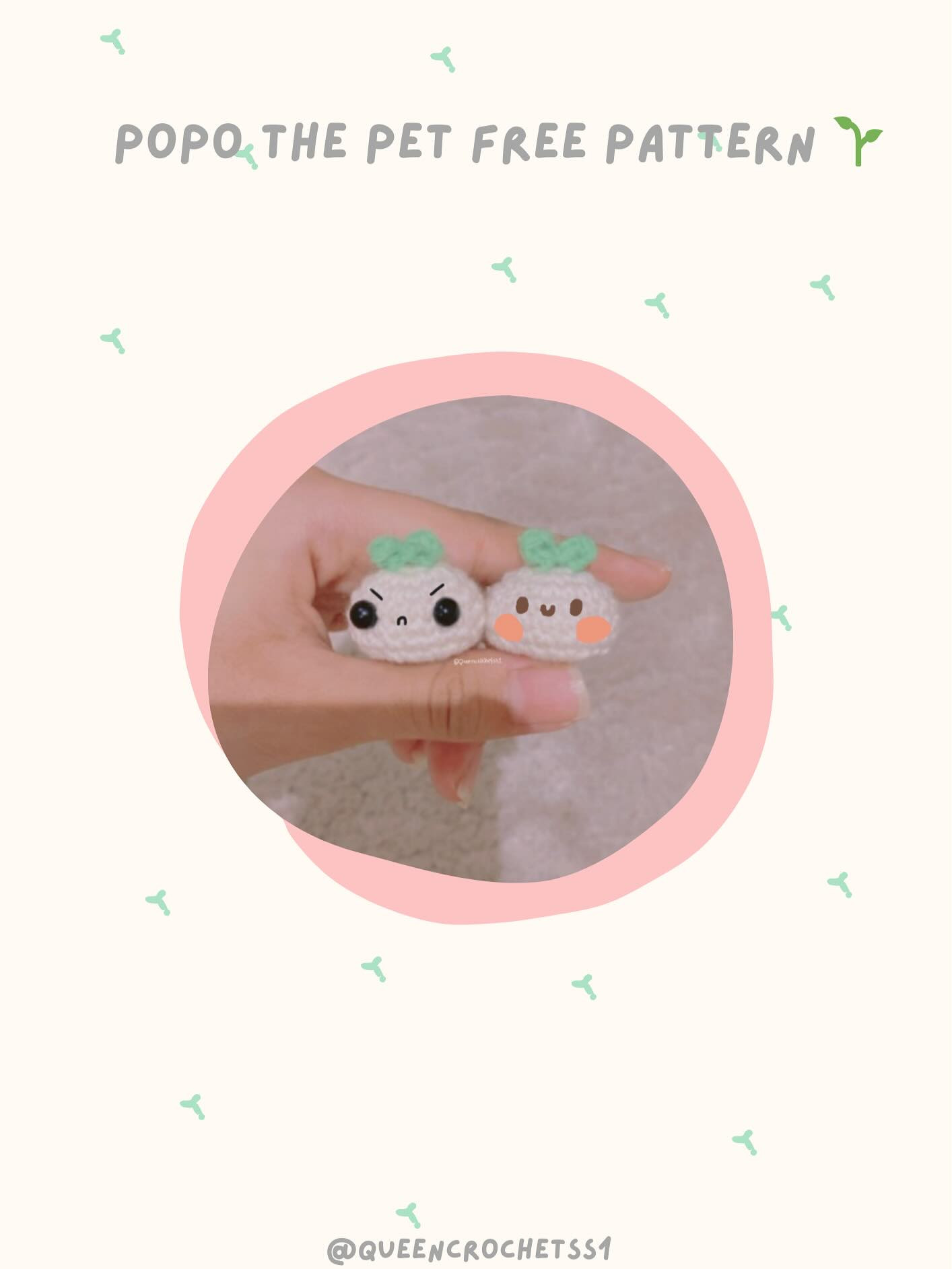 Cute Amigurumi Radish Crochet Free Pattern for Enthusiasts