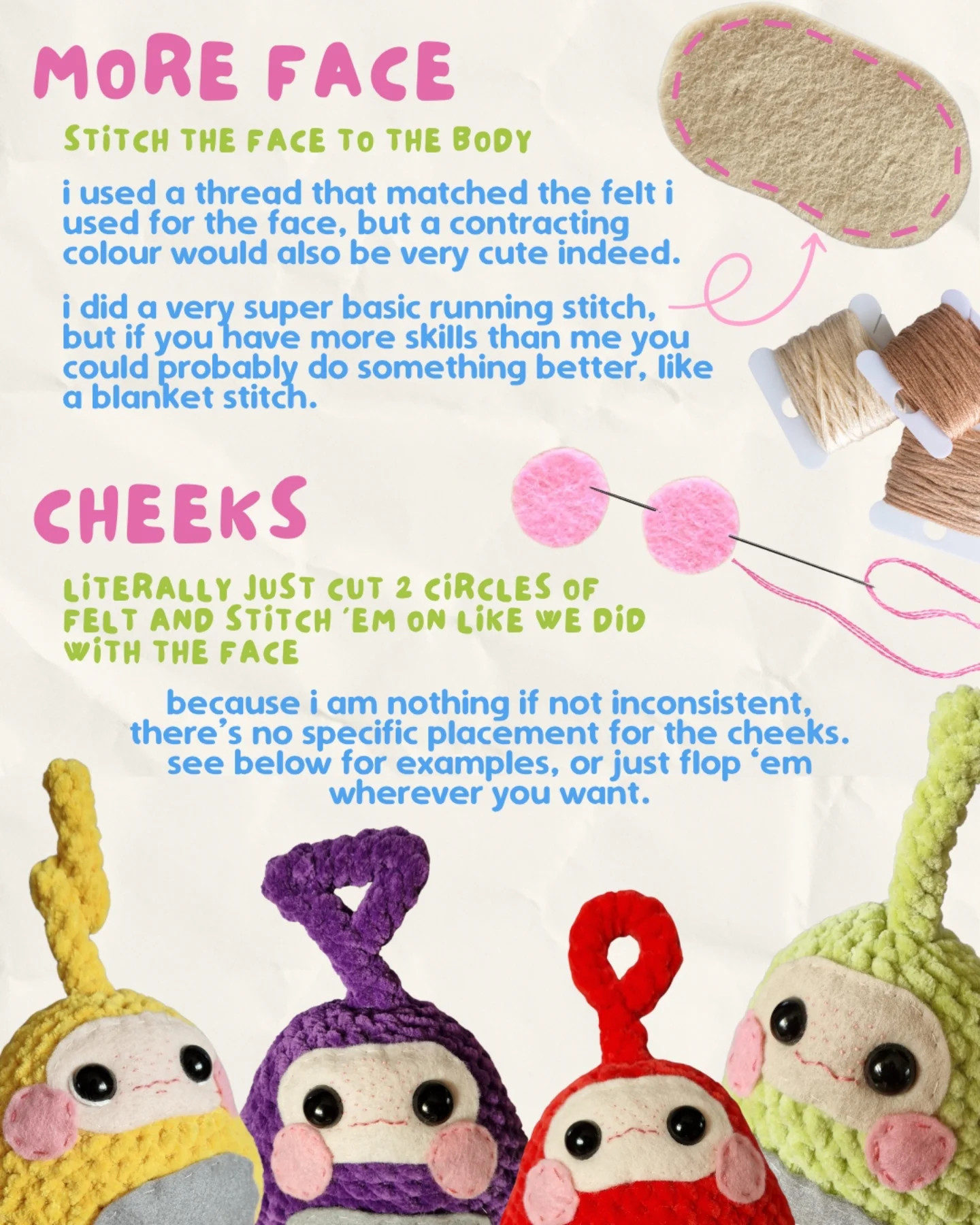 Cute Bellytubbies Crochet Pattern for Adorable Plush Toys