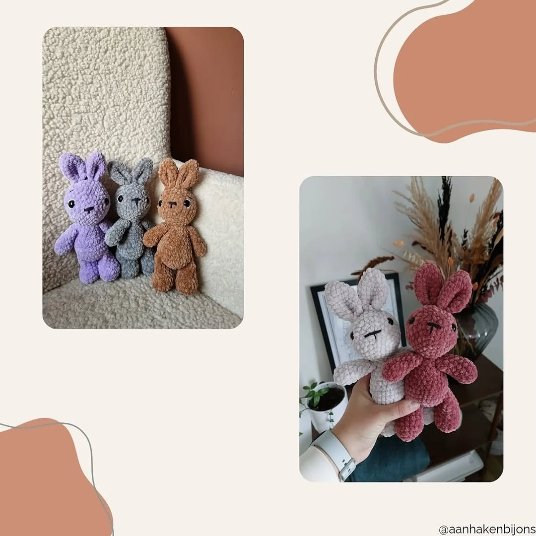Cute Blue Bunny Crochet Pattern Free for Beginners