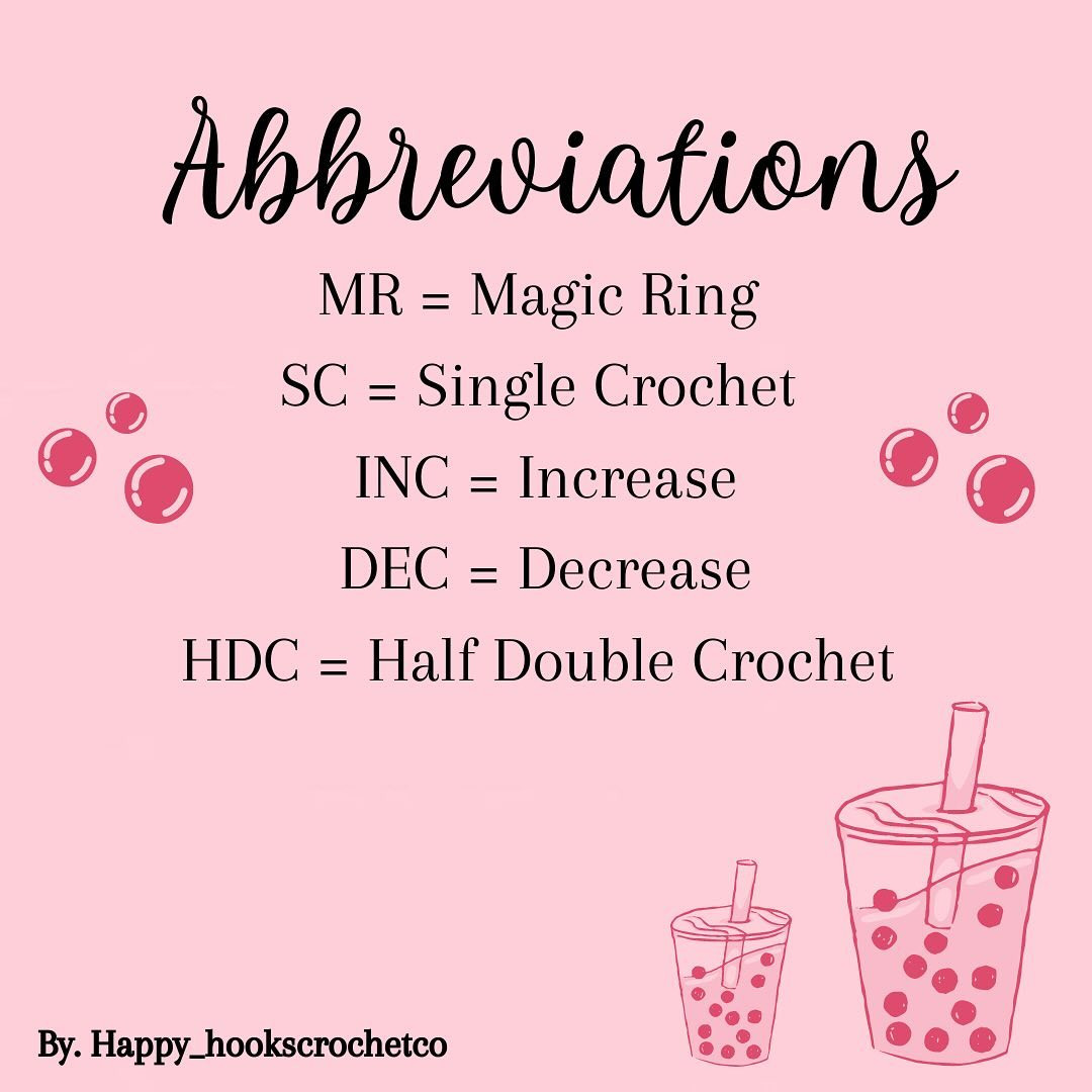 Cute Bubble Tea Amigurumi Crochet Pattern Free Download