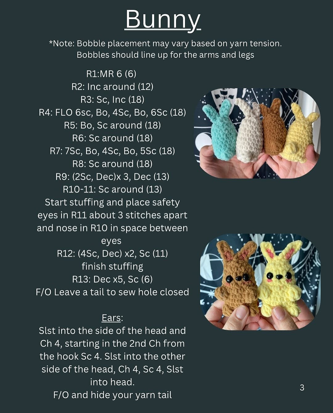 Cute Bumper Bunny Crochet Patterns for Beginners and Experts