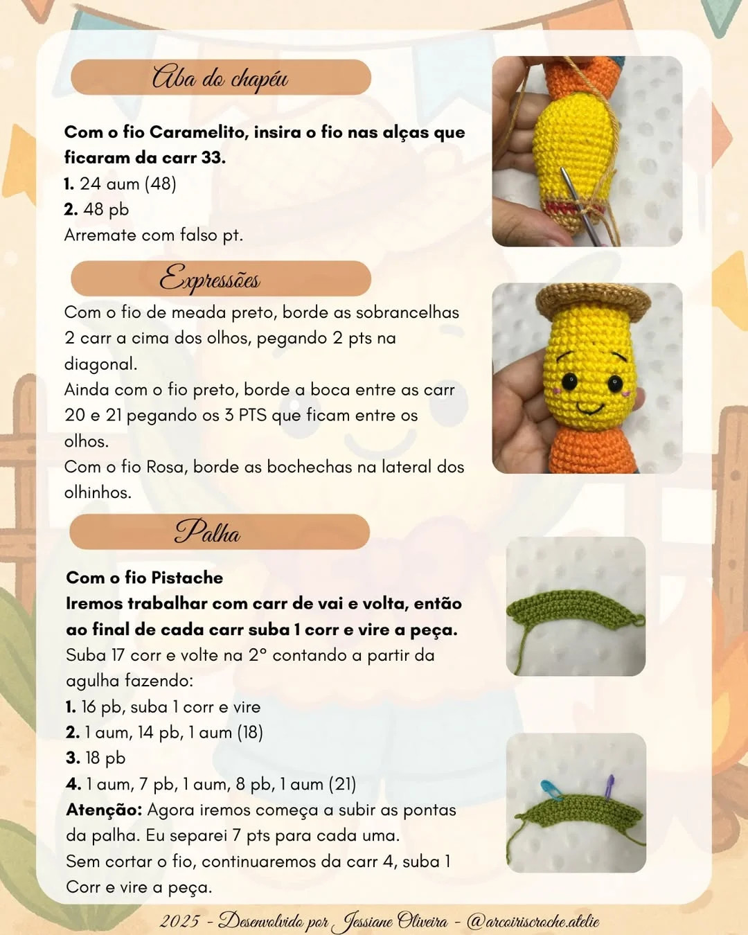 Cute Corn Doll Crochet Pattern for Beginners - Free Tutorial