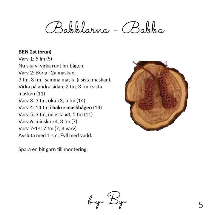 Cute Crochet Babblarna Character Pattern for Creative Fun