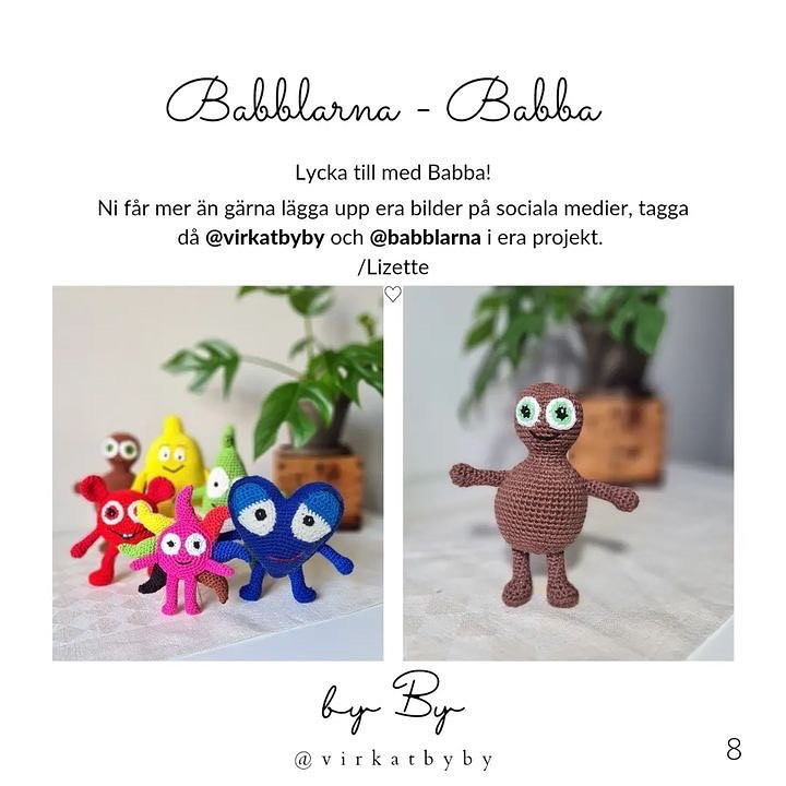 Cute Crochet Babblarna Character Pattern for Creative Fun