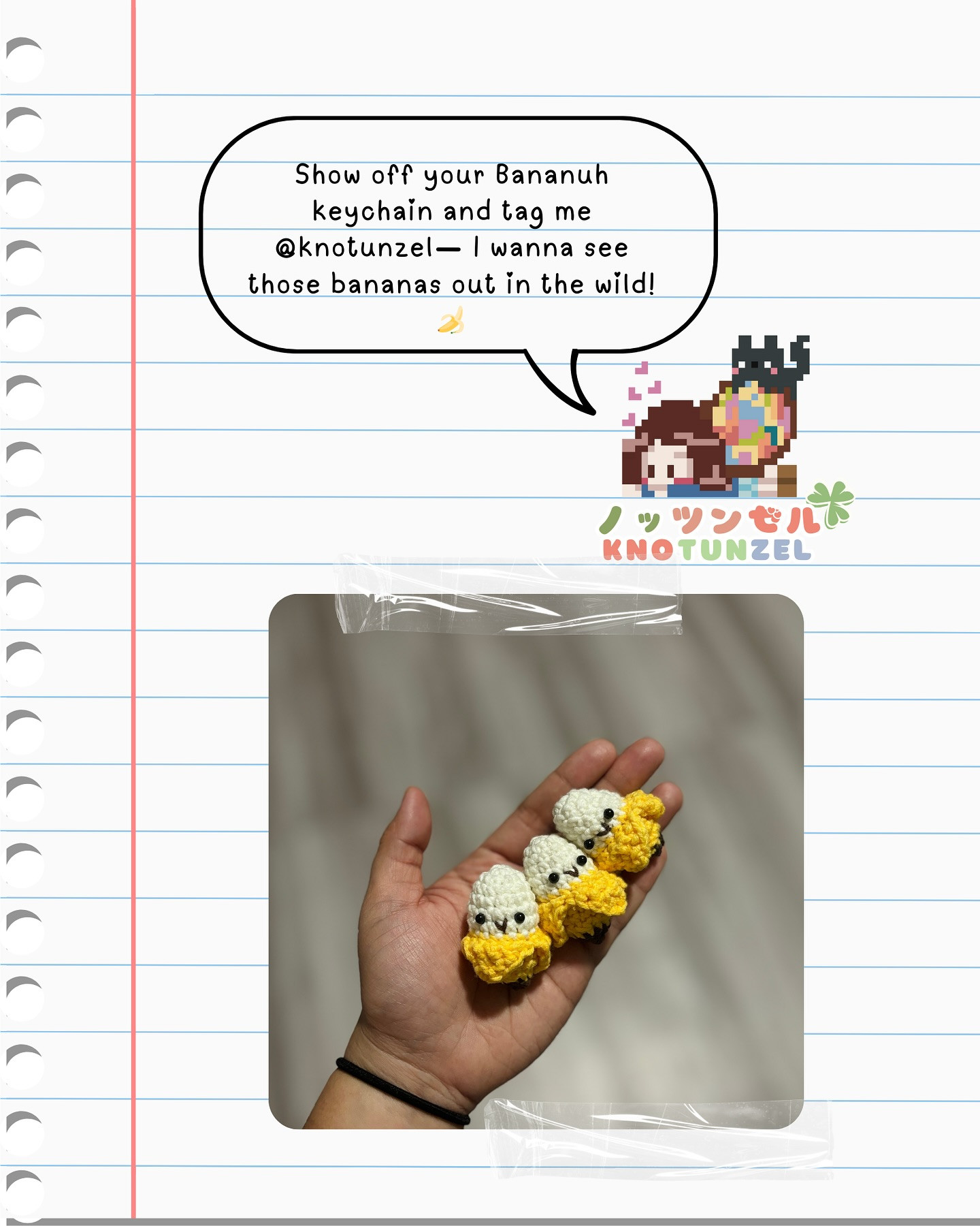 Cute Crochet Bananas Pattern with Easy Step-by-Step Instructions