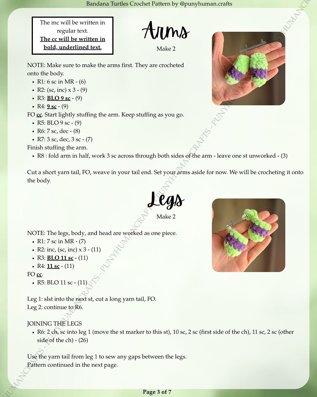 Cute Crochet Bandana Turtles Pattern for Beginners
