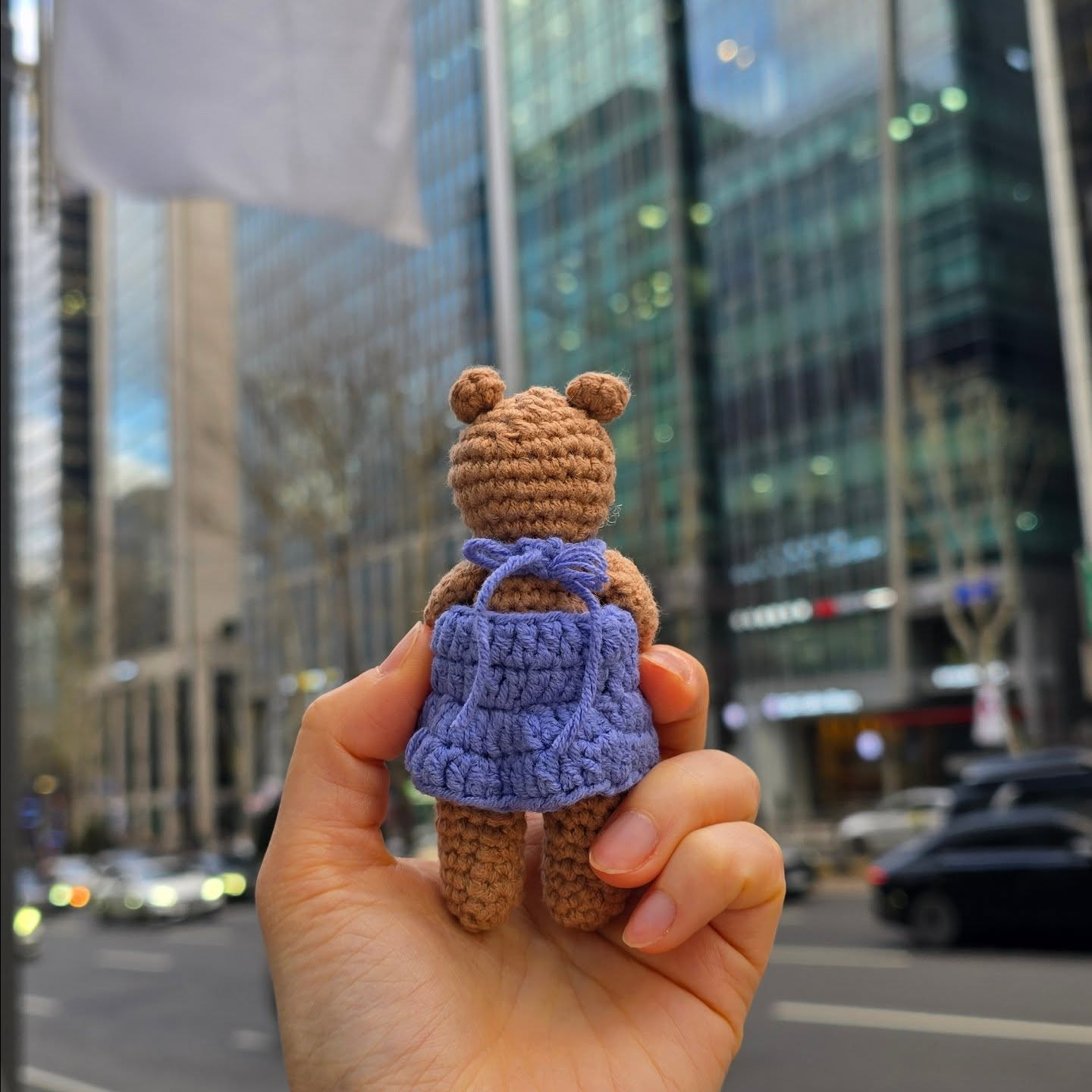 Cute Crochet Bear in One-Piece Outfit for Beginners