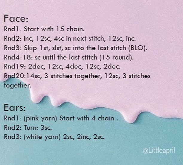 Cute Crochet Bunny Free Pattern for Beginners