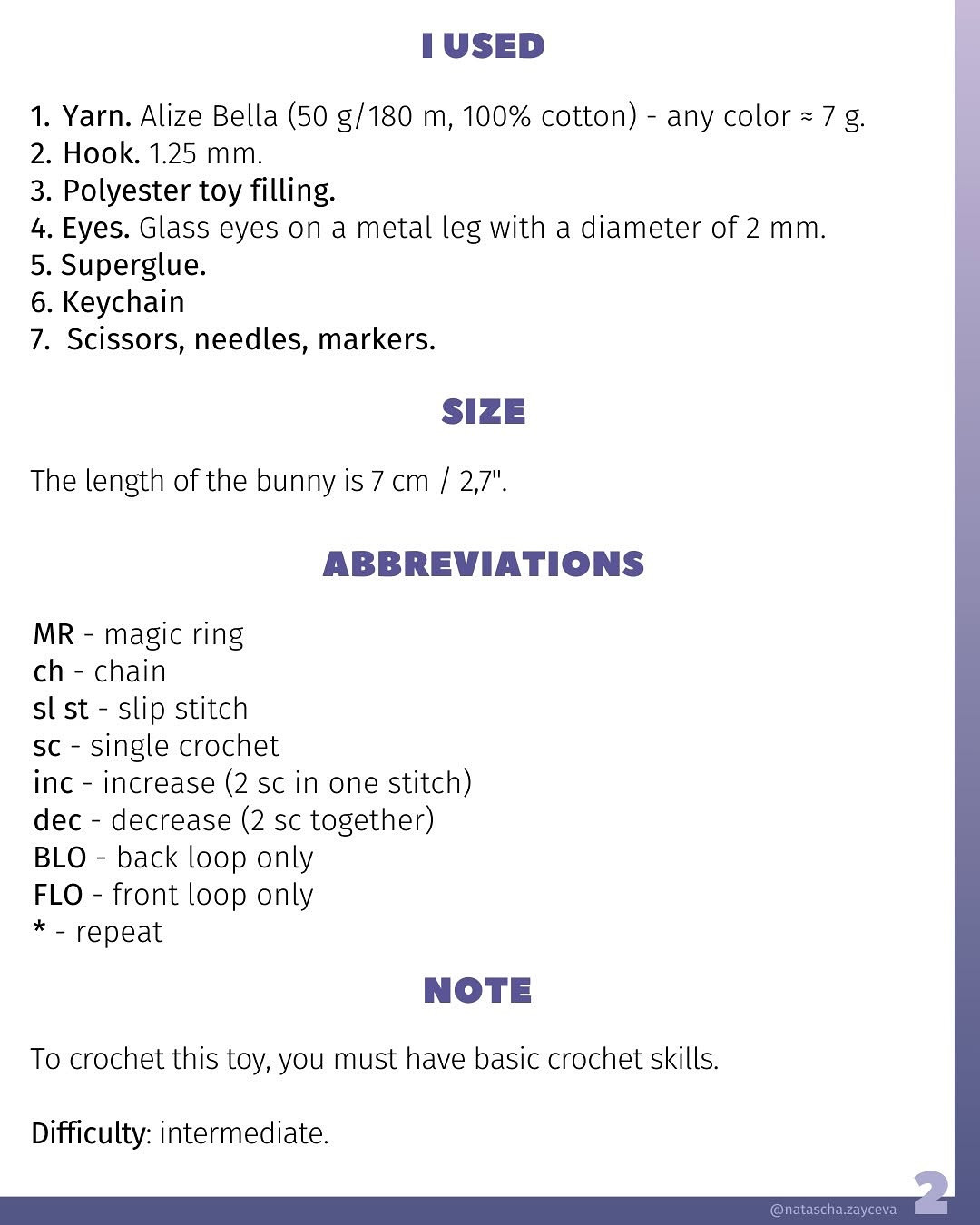 Cute Crochet Bunny Keychain Free Pattern for Beginners