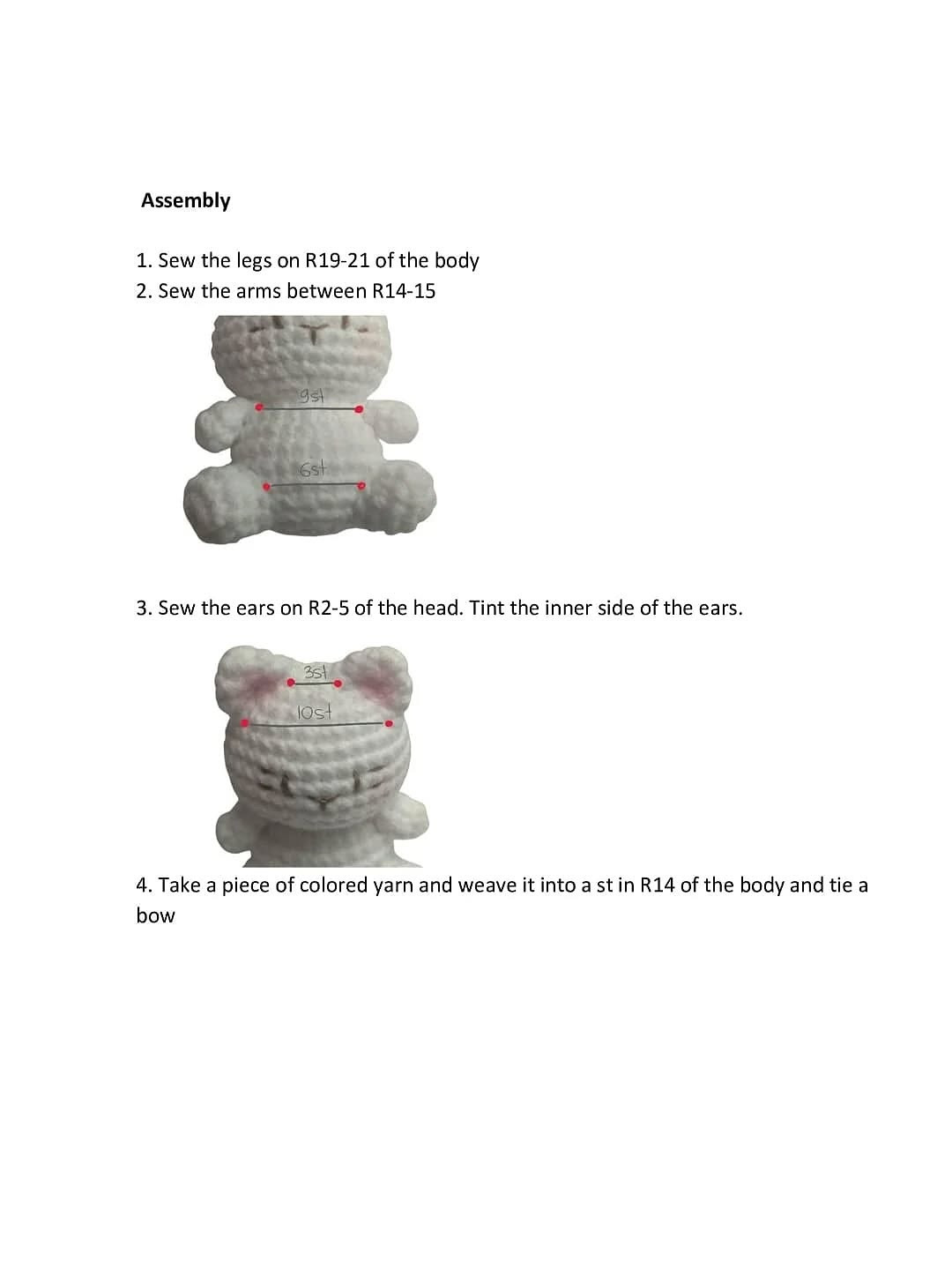 Cute Crochet Cat Amigurumi Free Pattern for Beginners