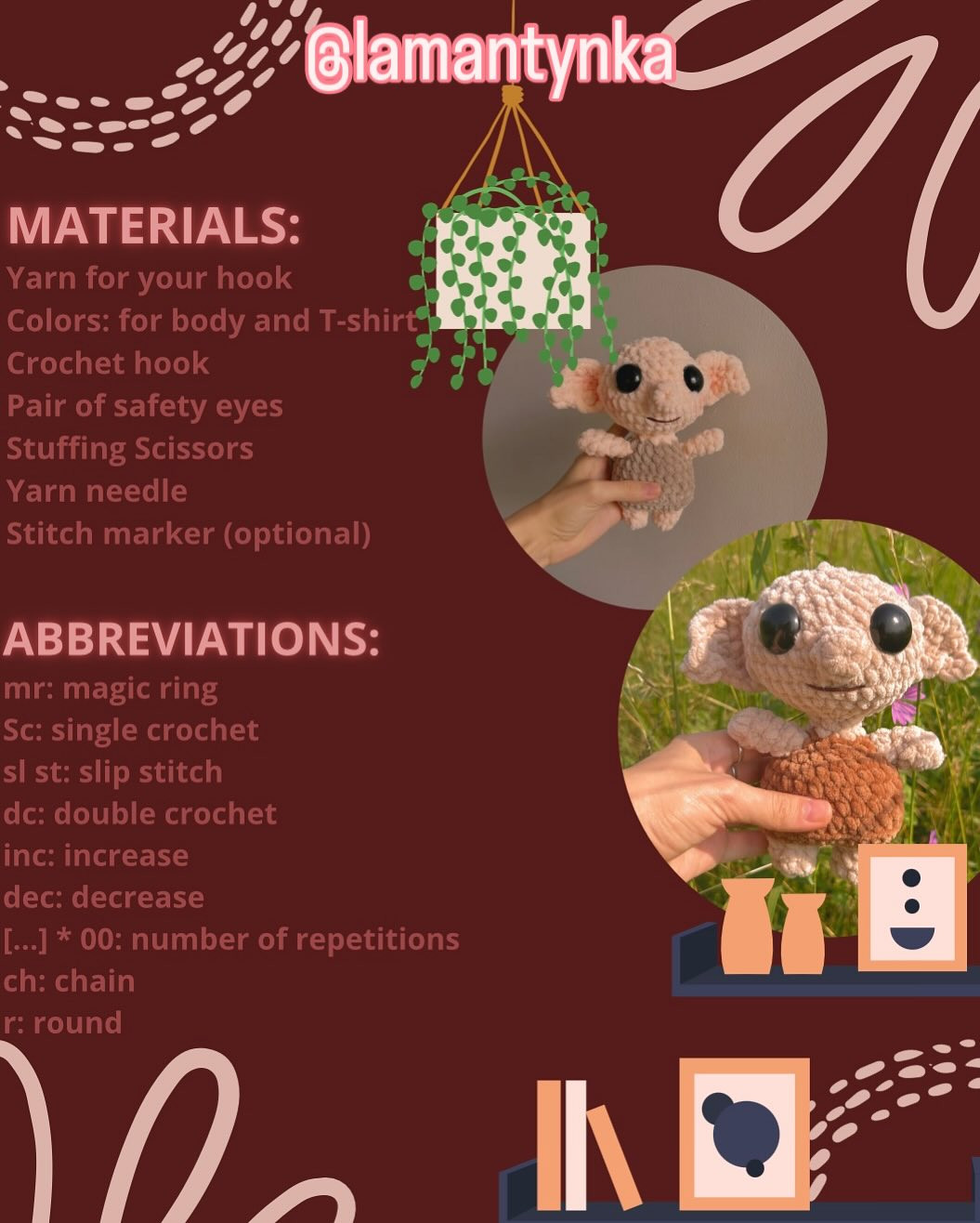 Cute Crochet Creature Free Pattern by Lamantynka
