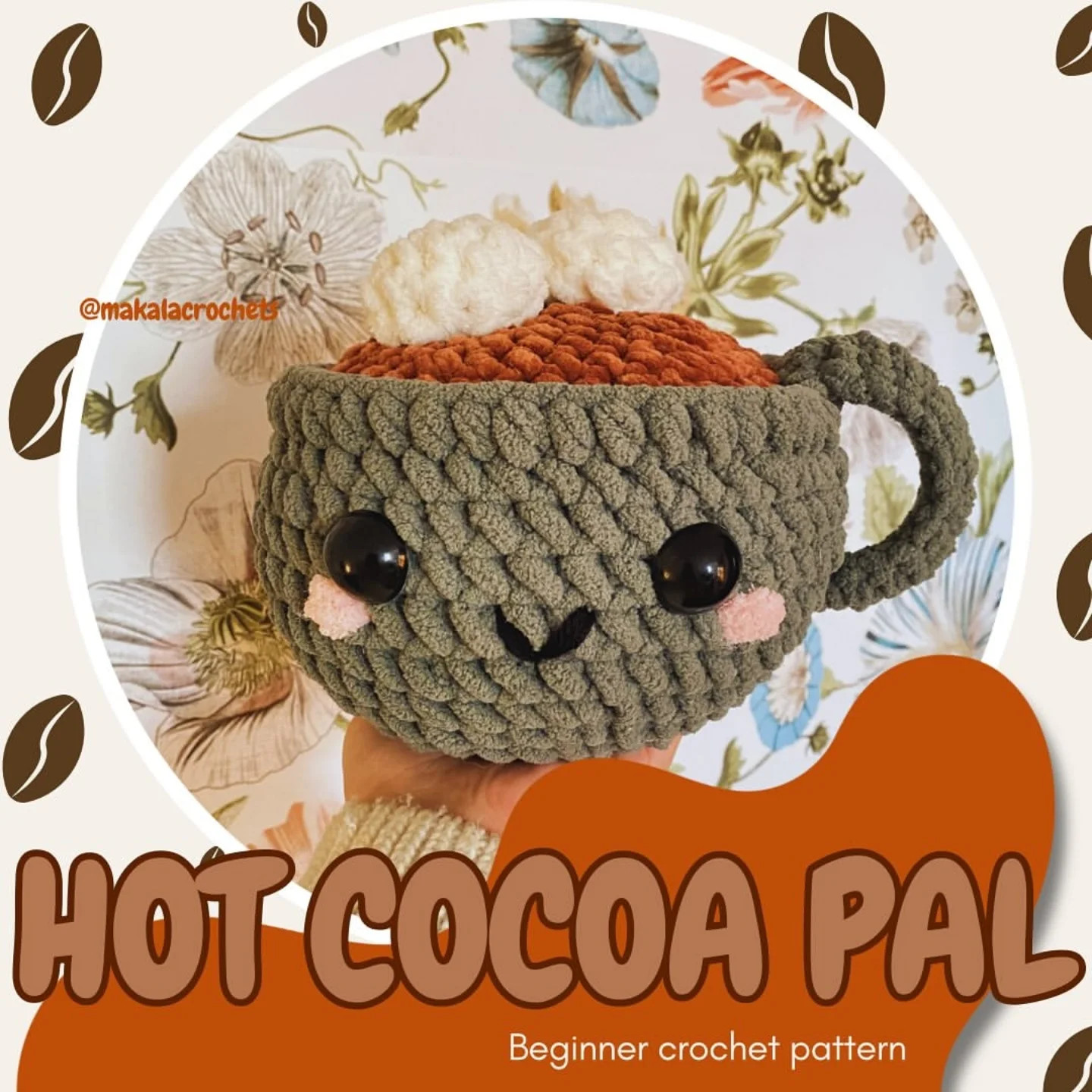 Cute Crochet Cup Plushies Free Pattern for Beginners