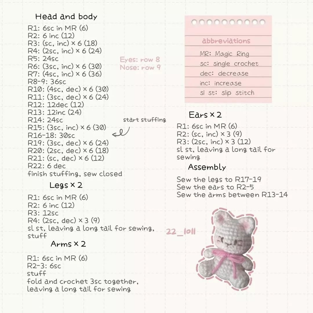 Cute Crochet Kitten Pattern for Beginners - Free Guide