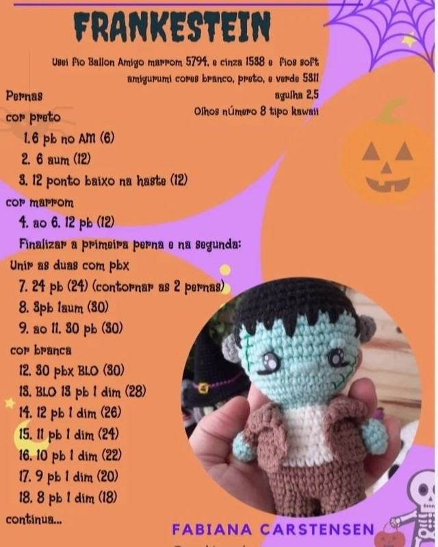 Cute Crochet Monster Amigurumi Pattern for Halloween Fun