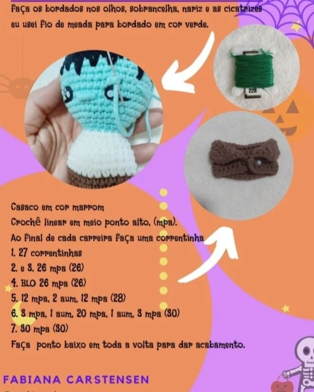 Cute Crochet Monster Amigurumi Pattern for Halloween Fun