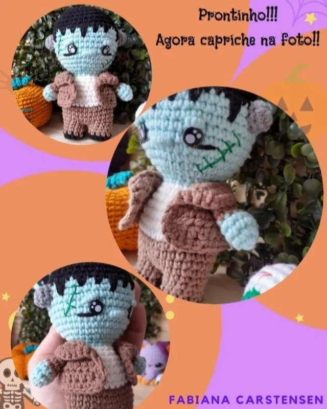 Cute Crochet Monster Amigurumi Pattern for Halloween Fun