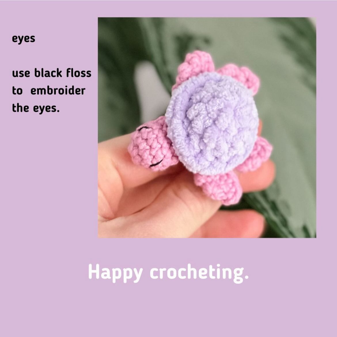 Cute Crochet Turtle Hair Tie Free Pattern Tutorial