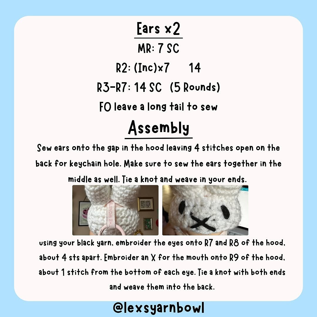 Cute Miffy Hat Crochet Pattern for Dolls - Free Guide