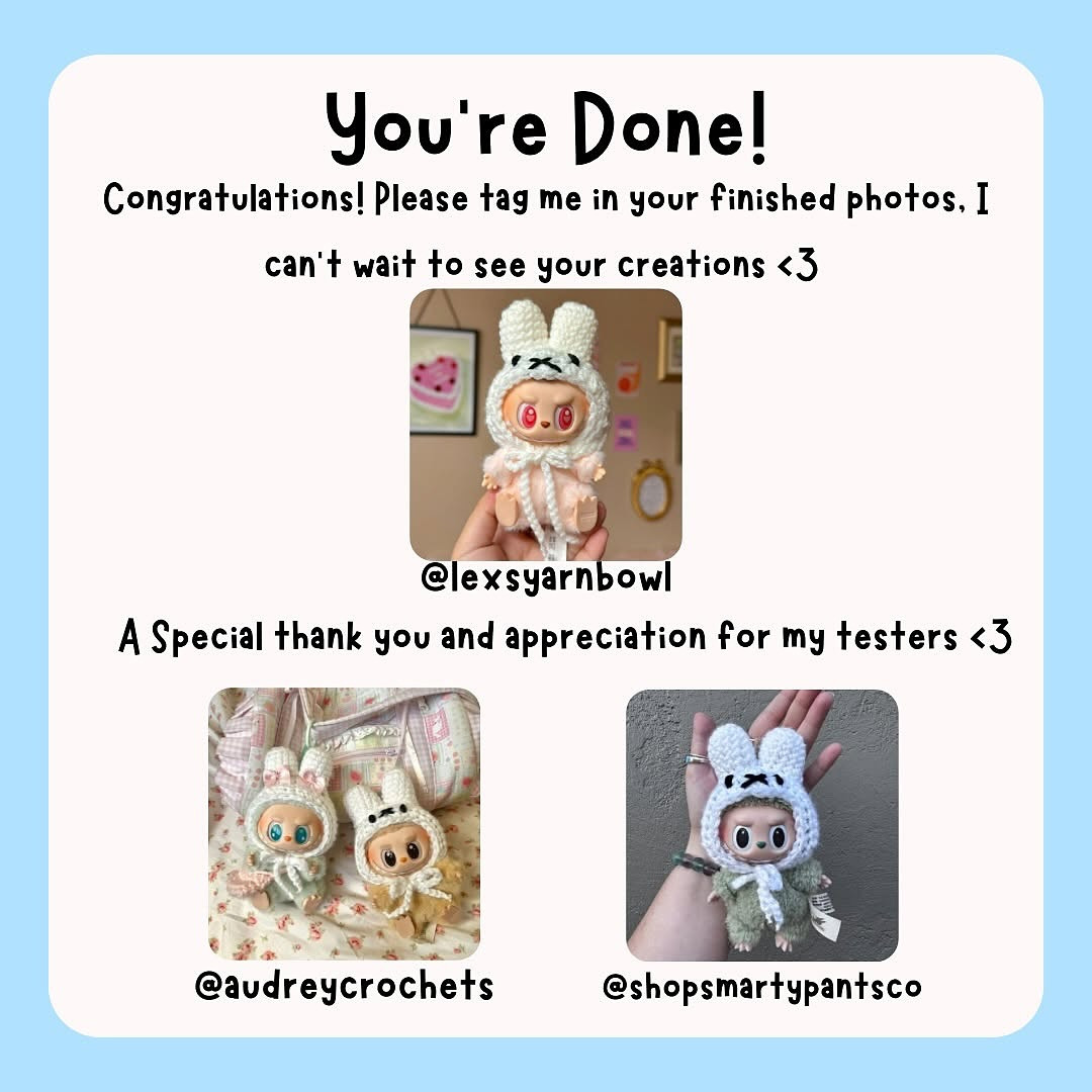 Cute Miffy Hat Crochet Pattern for Dolls - Free Guide