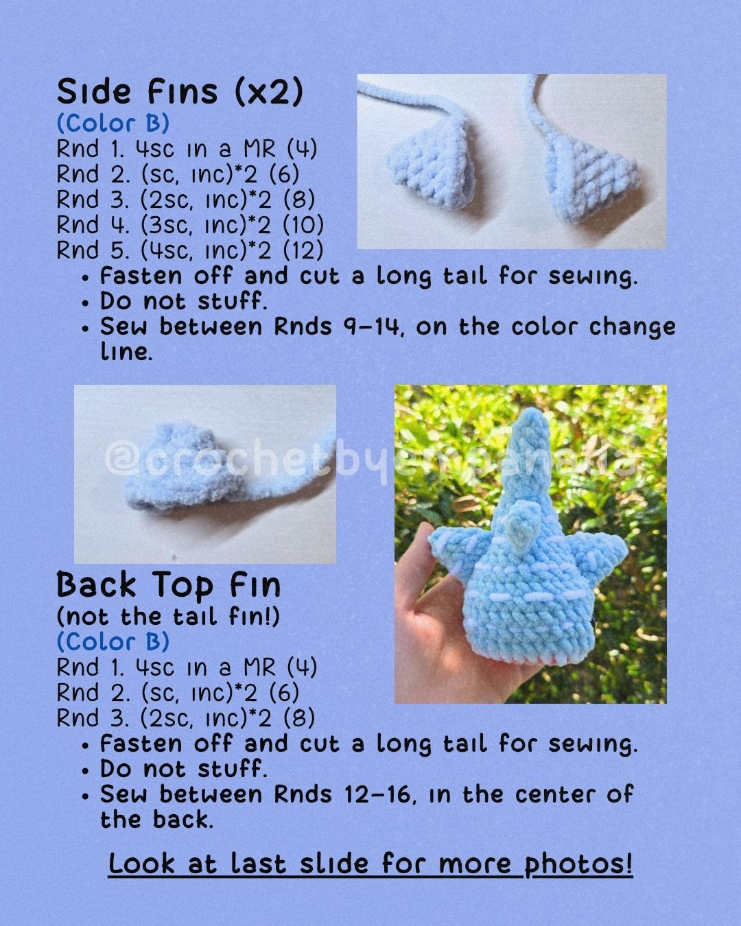 Cute Mini Whale Shark Crochet Pattern for Beginners