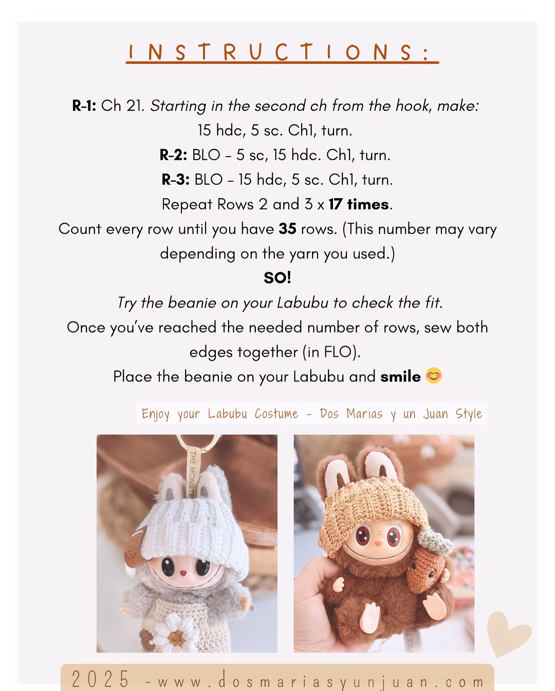 Cute Monster Christmas Ornaments Crochet Pattern for Holiday Decoration