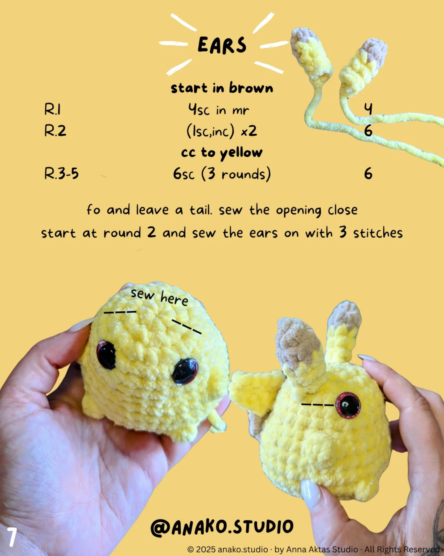 Cute Pikachu Crochet Pattern - Easy and Fun to Make!