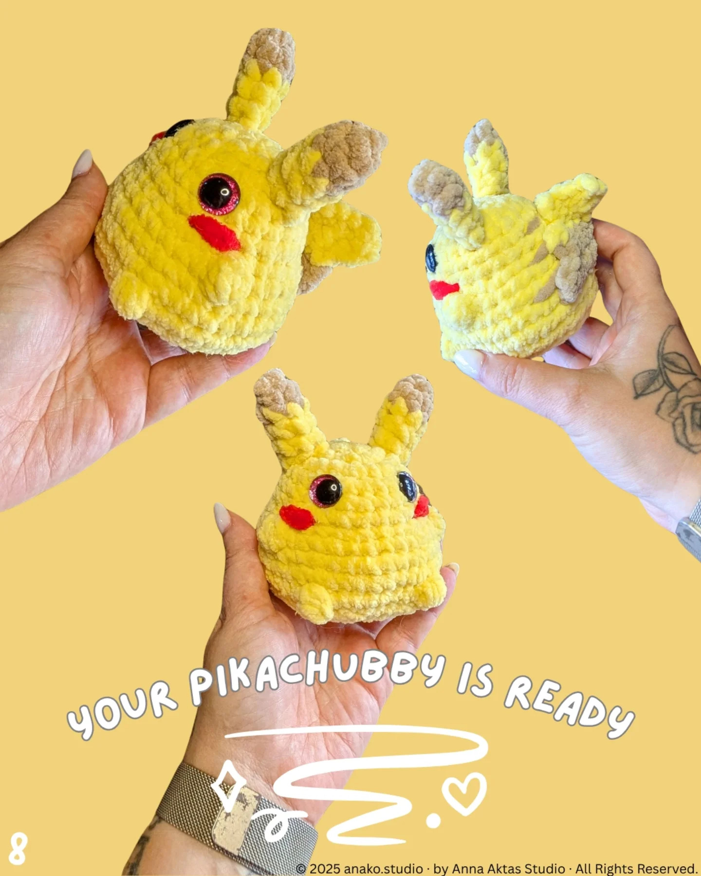 Cute Pikachu Crochet Pattern - Easy and Fun to Make!