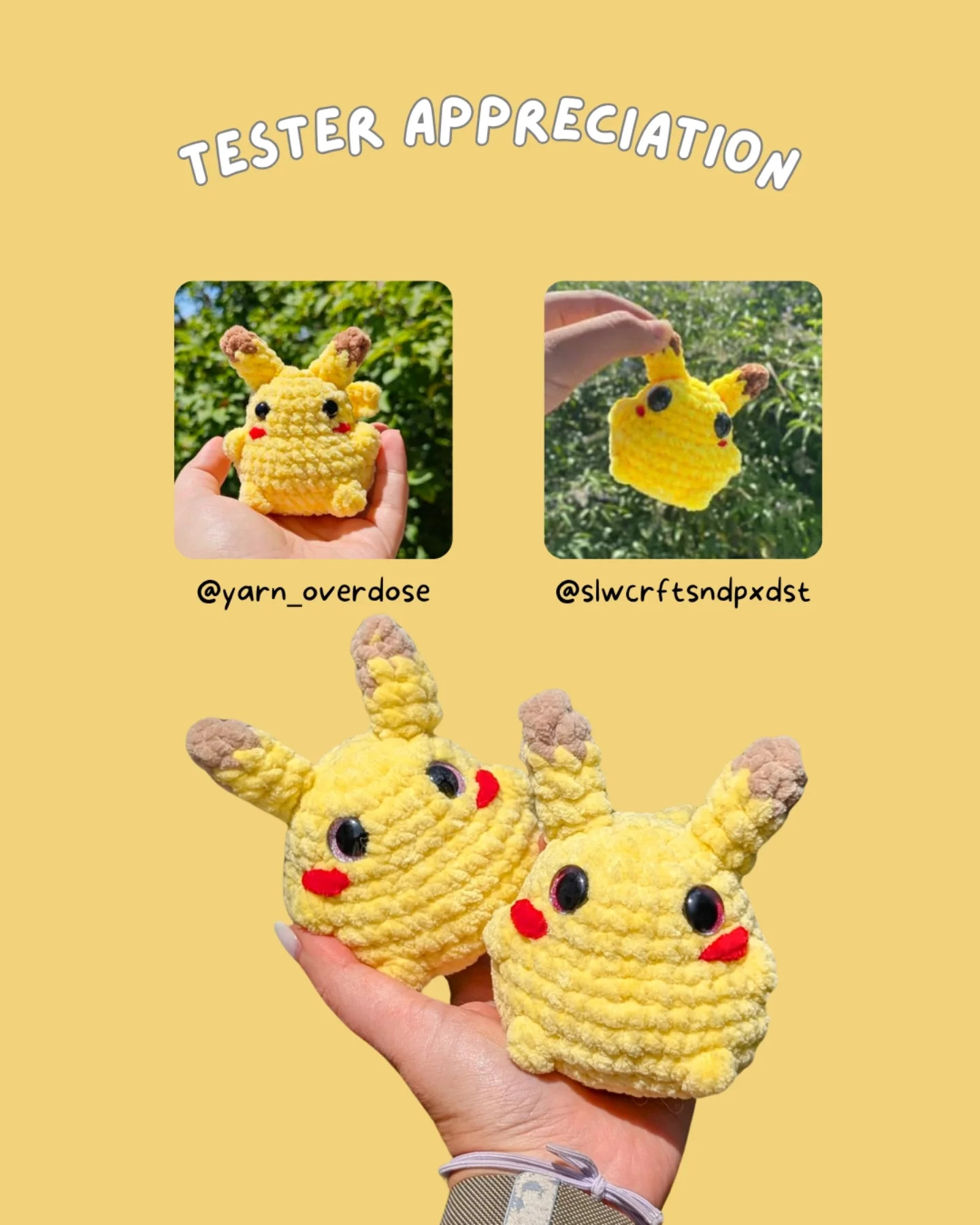 Cute Pikachu Crochet Pattern - Easy and Fun to Make!