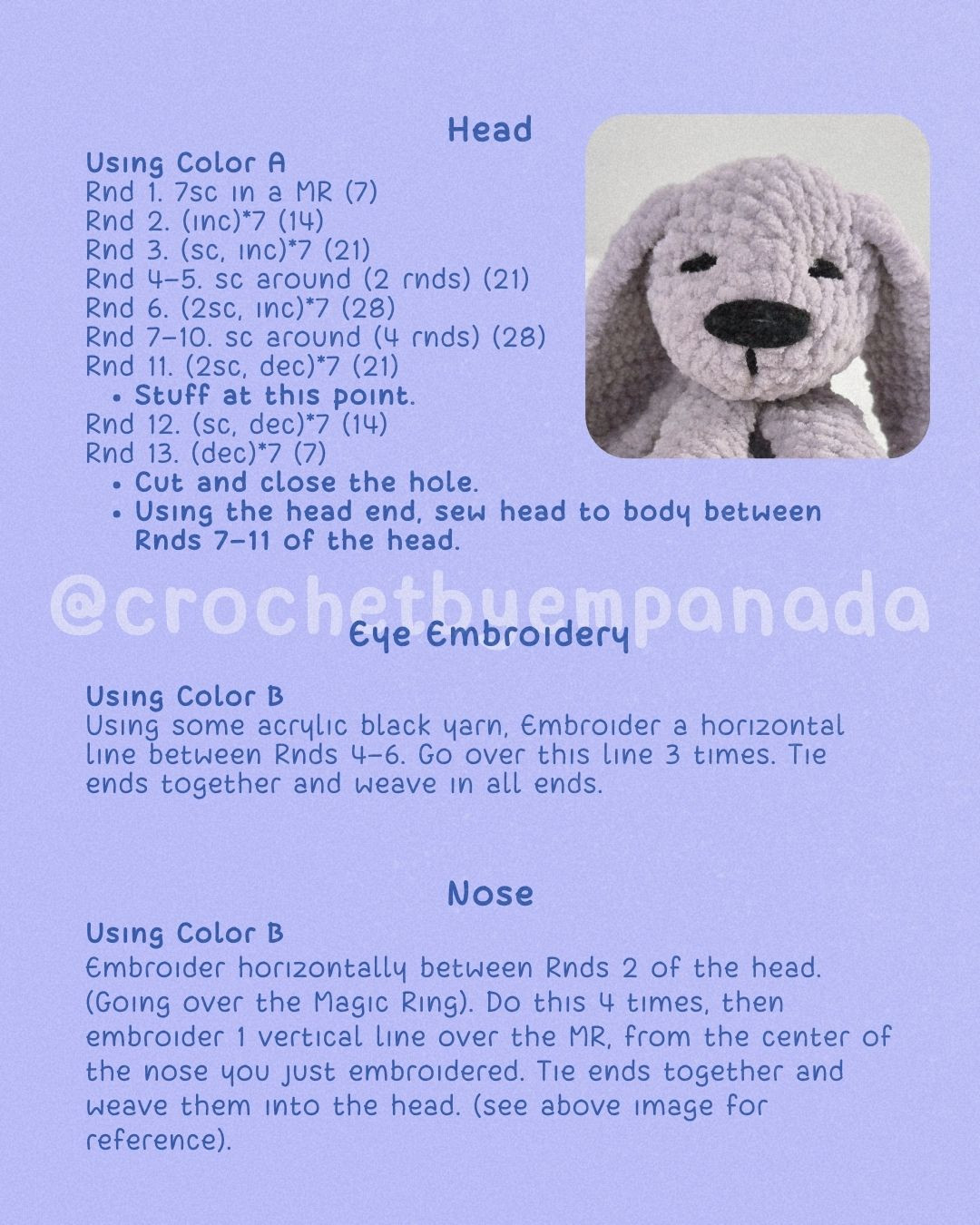 Cute Sleepy Puppy Crochet Pattern for Beginners