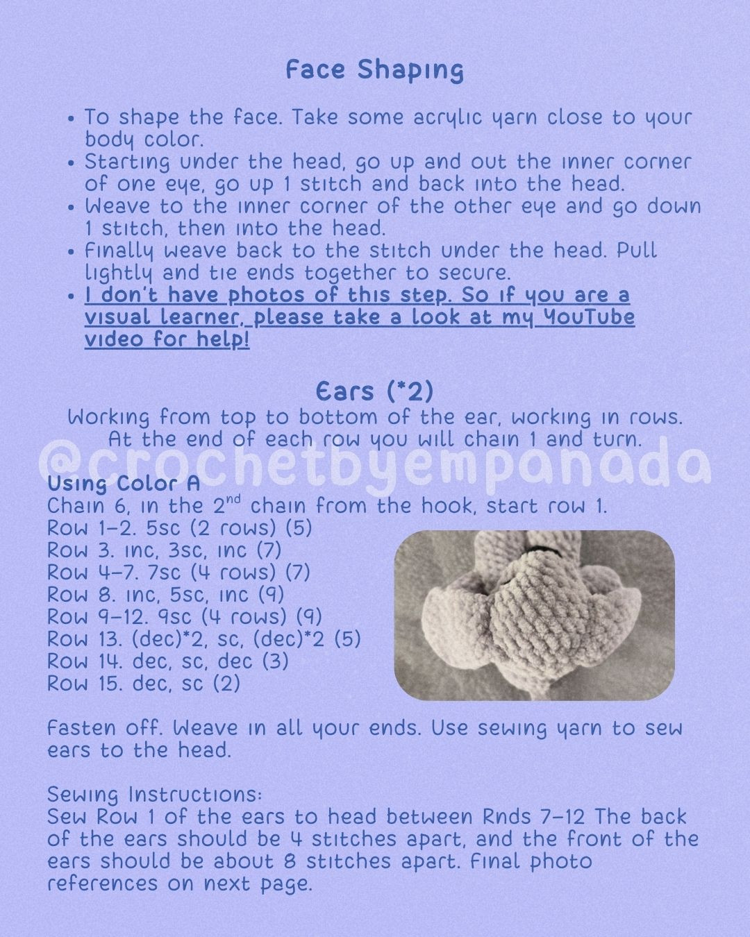 Cute Sleepy Puppy Crochet Pattern for Beginners
