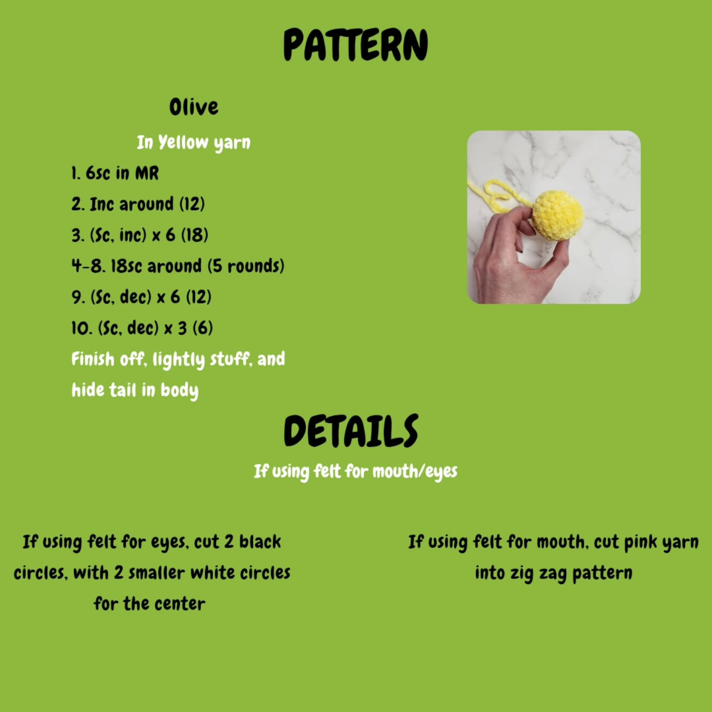 Cute Smoliv Crochet Pattern for Amigurumi Enthusiasts